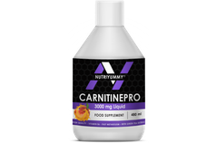 Supliment alimentar L-carnitina lichida NutriYummy, CarnitinePro, piersica, 480ml / 16portii
